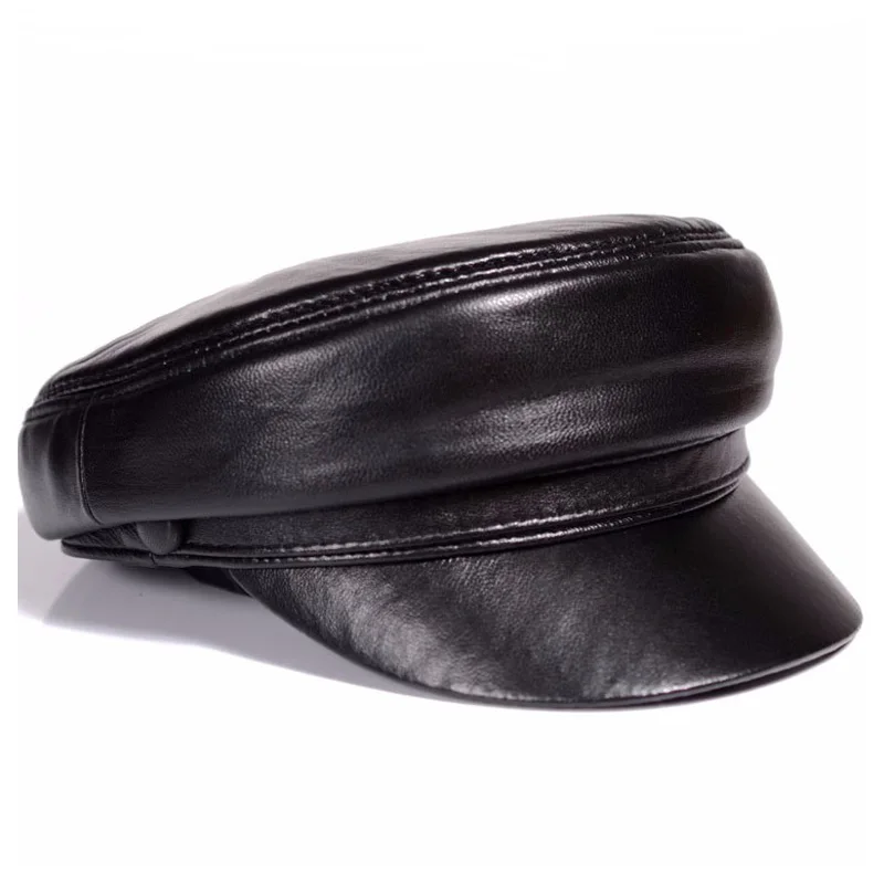 Leather Work Hat - Neue 2024 Frühjahr/Winter Unisex 54–60 cm