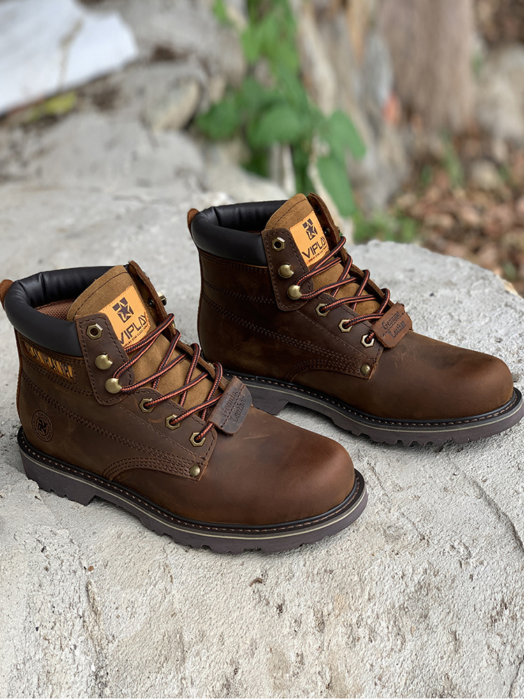 Leatherworking Classic - Männer Echte Leder Stiefel Classic Outdoor