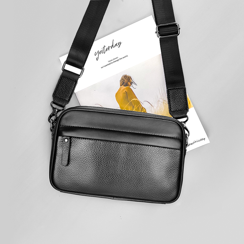 Leather Work Bag Laptop - Herren Echtleder Schultertasche aus hochwertigem Rindsleder,