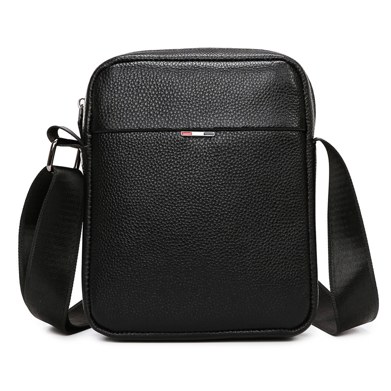 Leather Work Bag Laptop - Herren-Umhängetasche aus Leder im Business-Stil, trendige