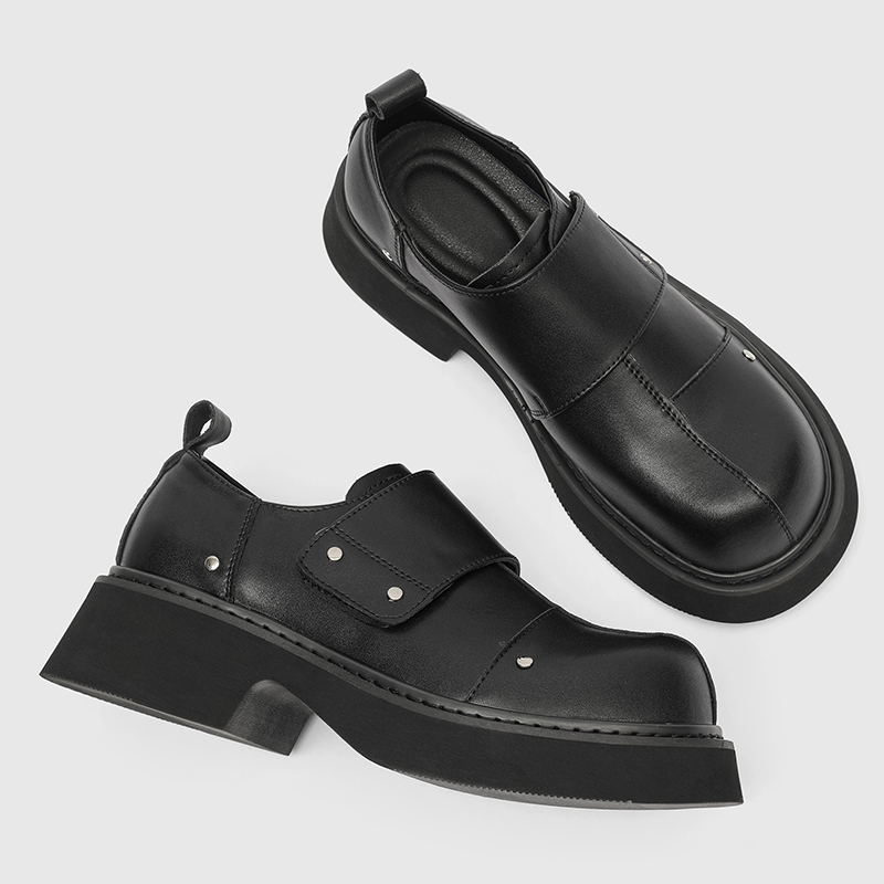 Leatherworking Classic - Herren-Lederschuhe mit dicken Sohlen. Klassischer, minimalistischer