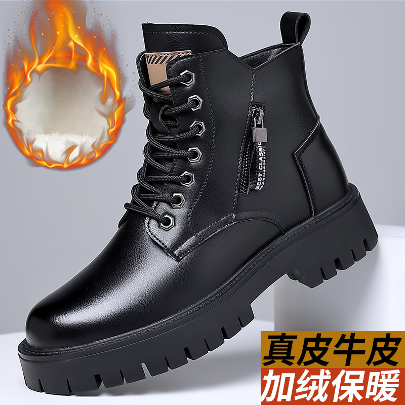 Leatherworking Classic - Männer Klassische Echtes Leder Stiefel Herbst