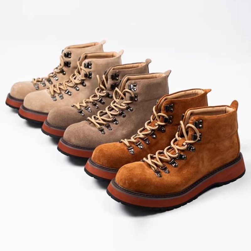 Leatherwork Boots - Japanische Outdoor-Stiefeletten aus echtem Leder mit
