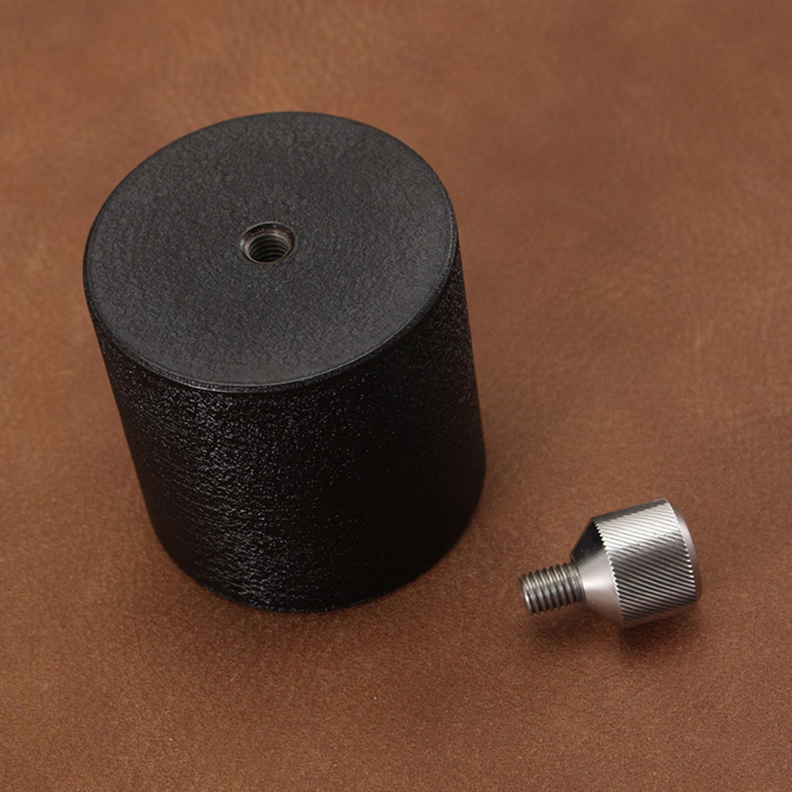 Leatherwork Hand Press - Schwarze Stahl-Handpresse als Lederbearbeitungswerkzeug für Präzisions-Lederhandwerk,