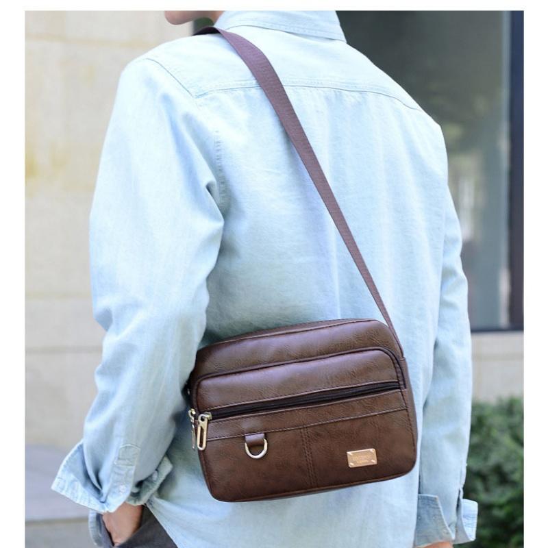 Leder Herren Sling Bag Messeng – Leather Work Bag Laptop Bewertung und Preis