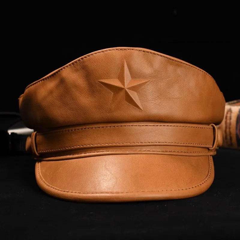 Neuartige Armee Kappe Für Männ – Leather Work Hat Bewertung und Preis