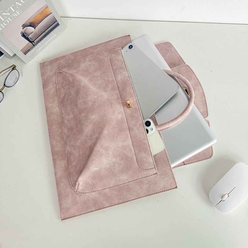 Elegante Rosa PU-Leder Laptop- – Leather Work Bag Laptop Bewertung und Preis