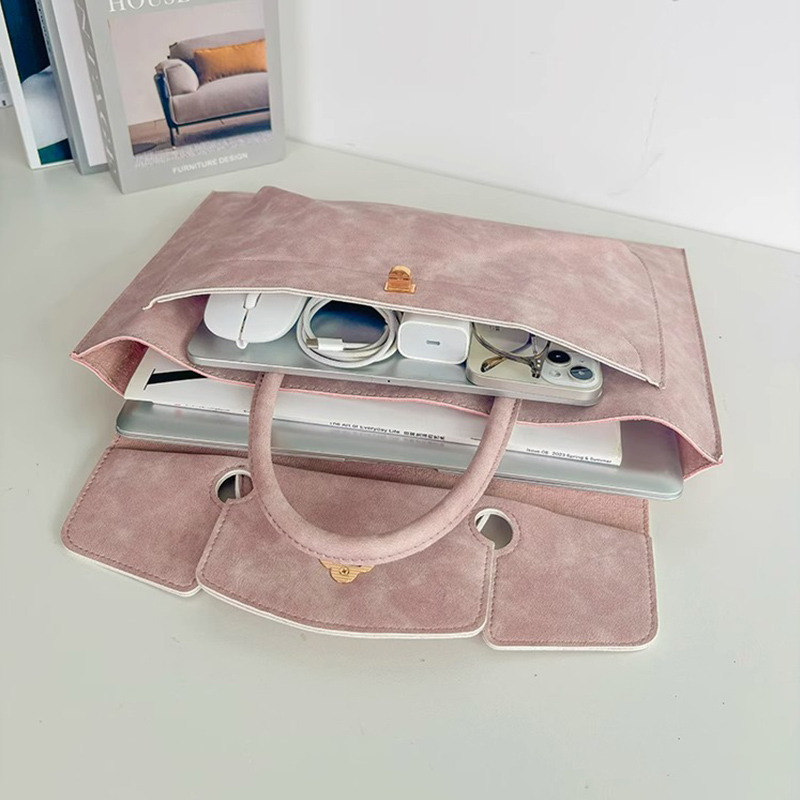 Elegante Rosa PU-Leder Laptop- – Leather Work Bag Laptop Bewertung und Preis