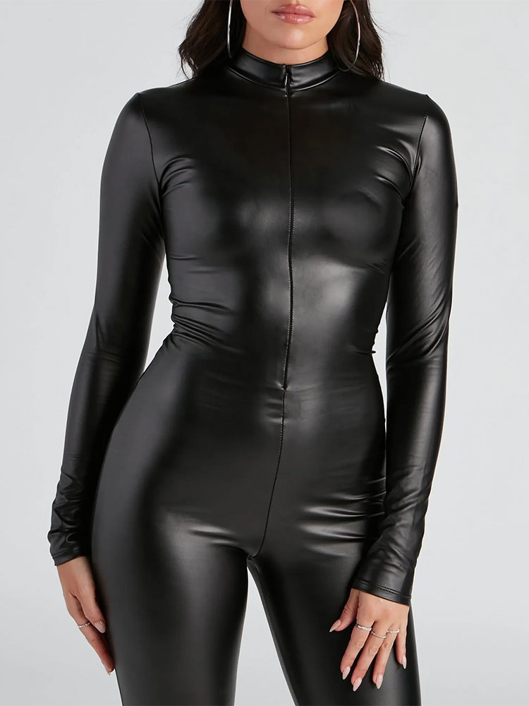 Damen Stretch Matte Kunstleder – Leather Work Overalls Bewertung und Preis