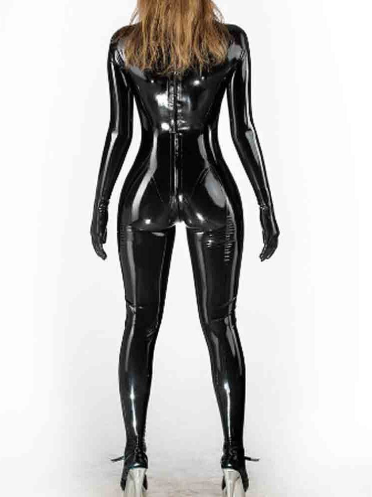 Wet Look PVC Catsuit Shiny PU  – Leather Work Overalls Bewertung und Preis