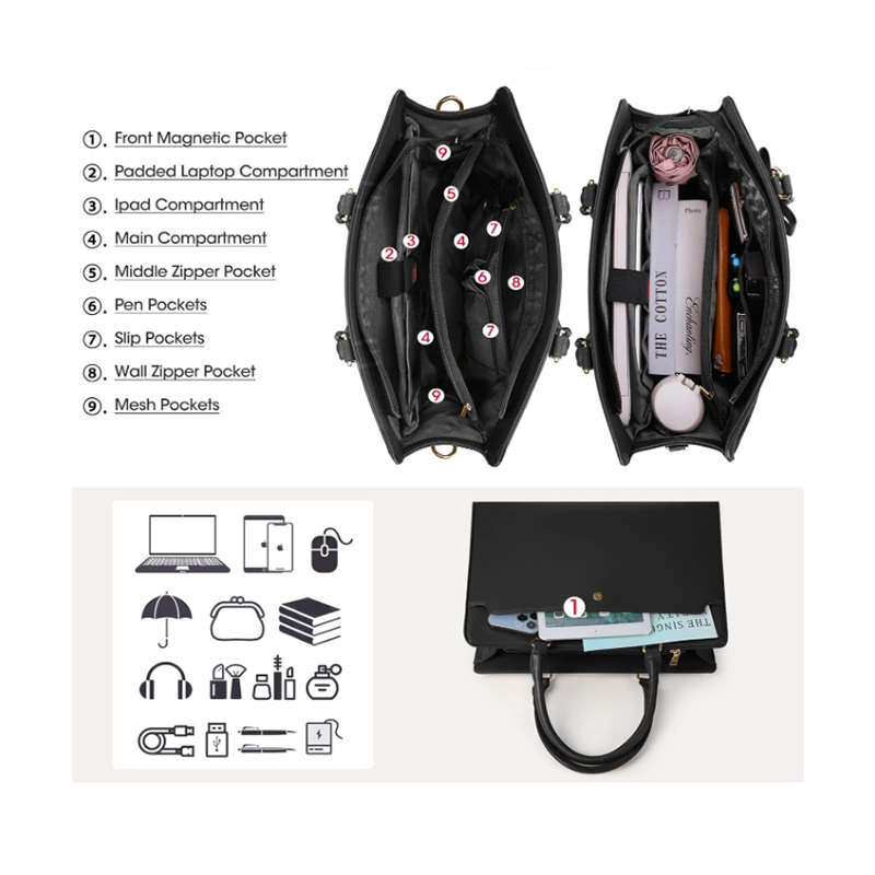 Große Kapazität Laptop tasche  – Leather Work Bag Laptop Bewertung und Preis