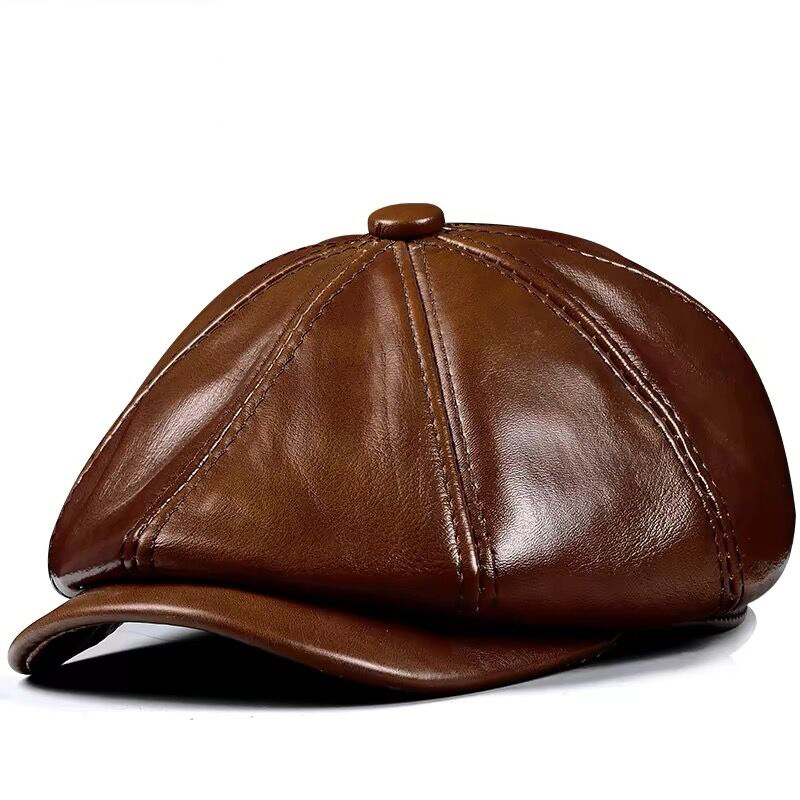 Frühling Neue Echtes Leder Hut – Leather Work Hat Bewertung und Preis