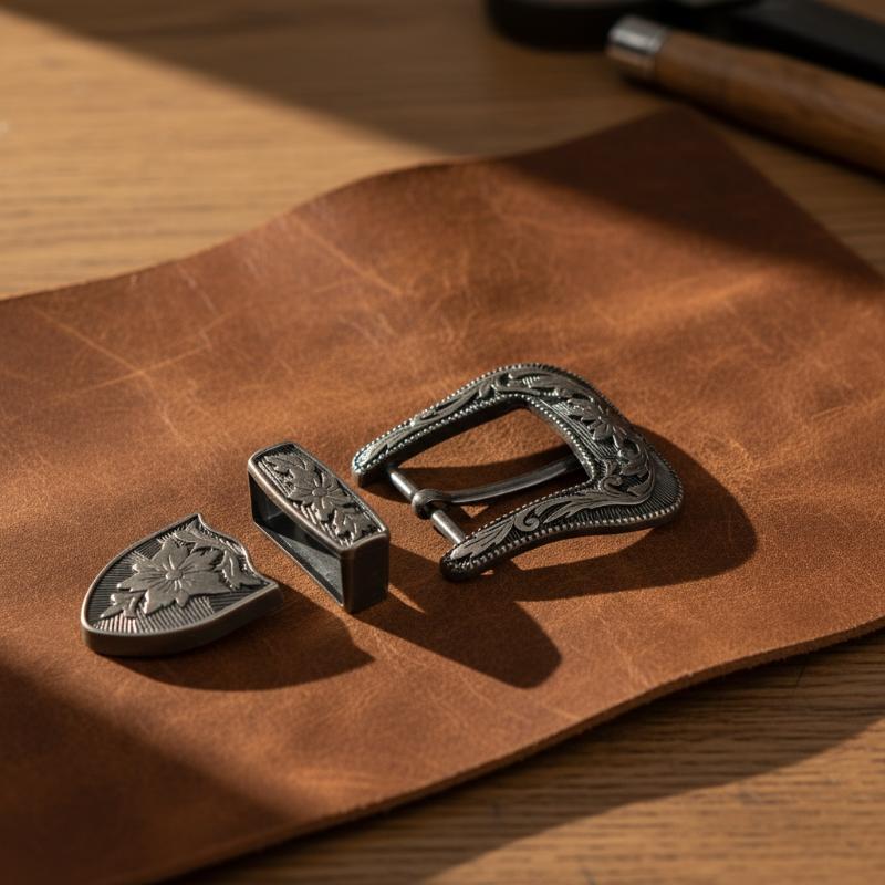 Blumengravierte Vintage-Metall – Leatherworking Classic Bewertung und Preis