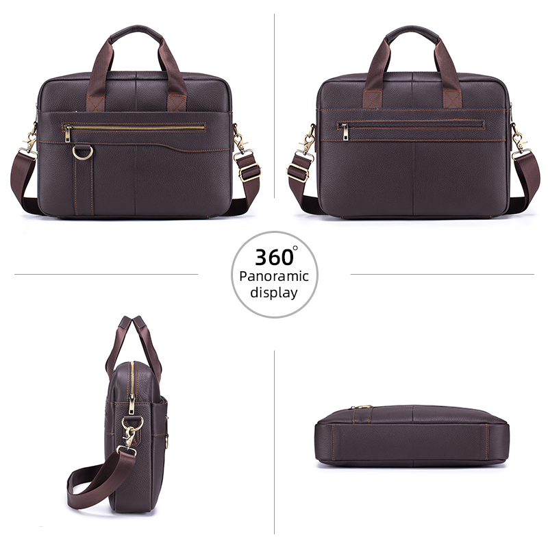 Herren Vintage Echtleder-Akten – Leather Work Bag Laptop Bewertung und Preis