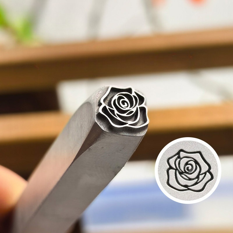 5/7mm Blumenmuster Metallpräge – Leatherwork Embossing Bewertung und Preis