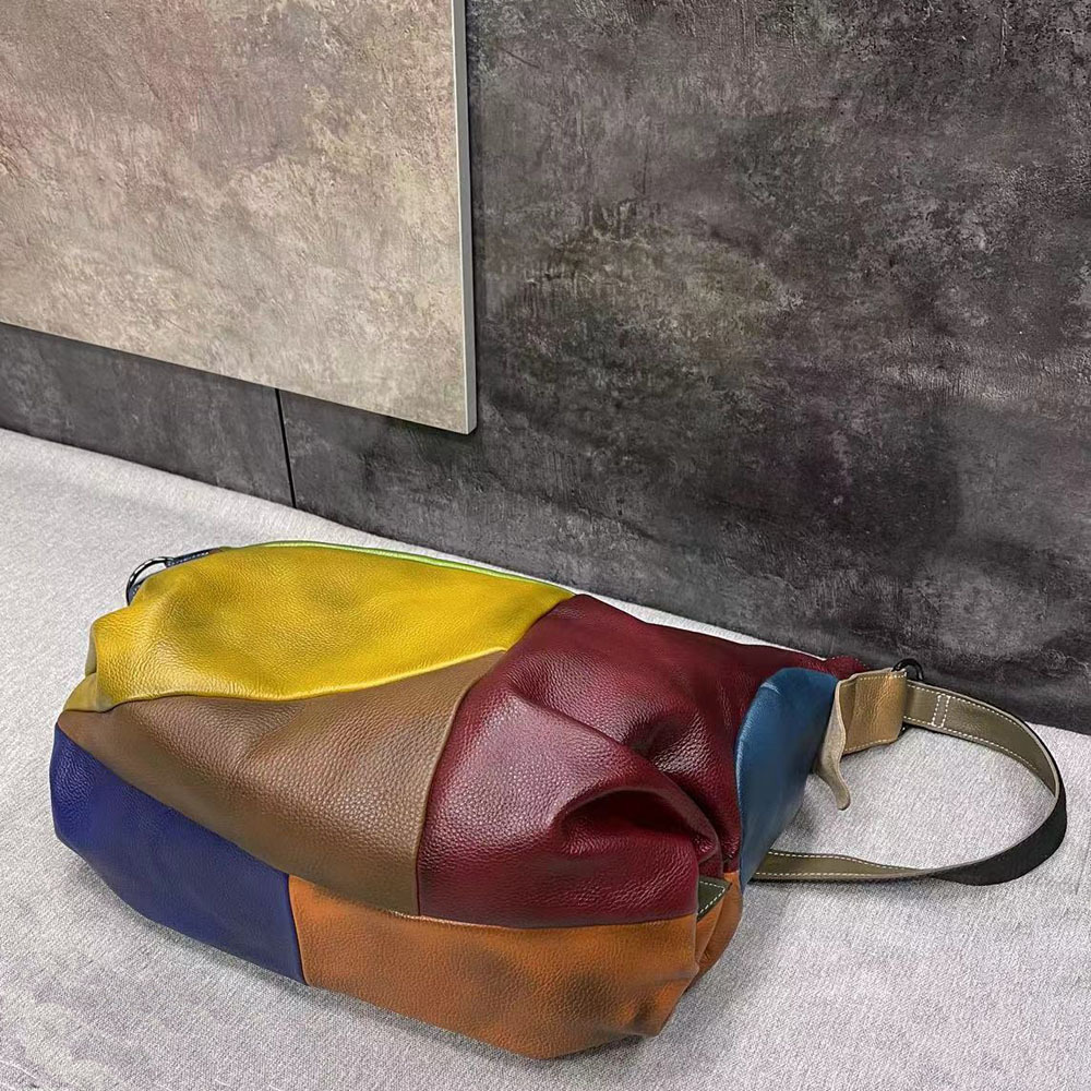 Patchwork Rindsleder Hobo Tasc – Leather Work Bag Laptop Bewertung und Preis
